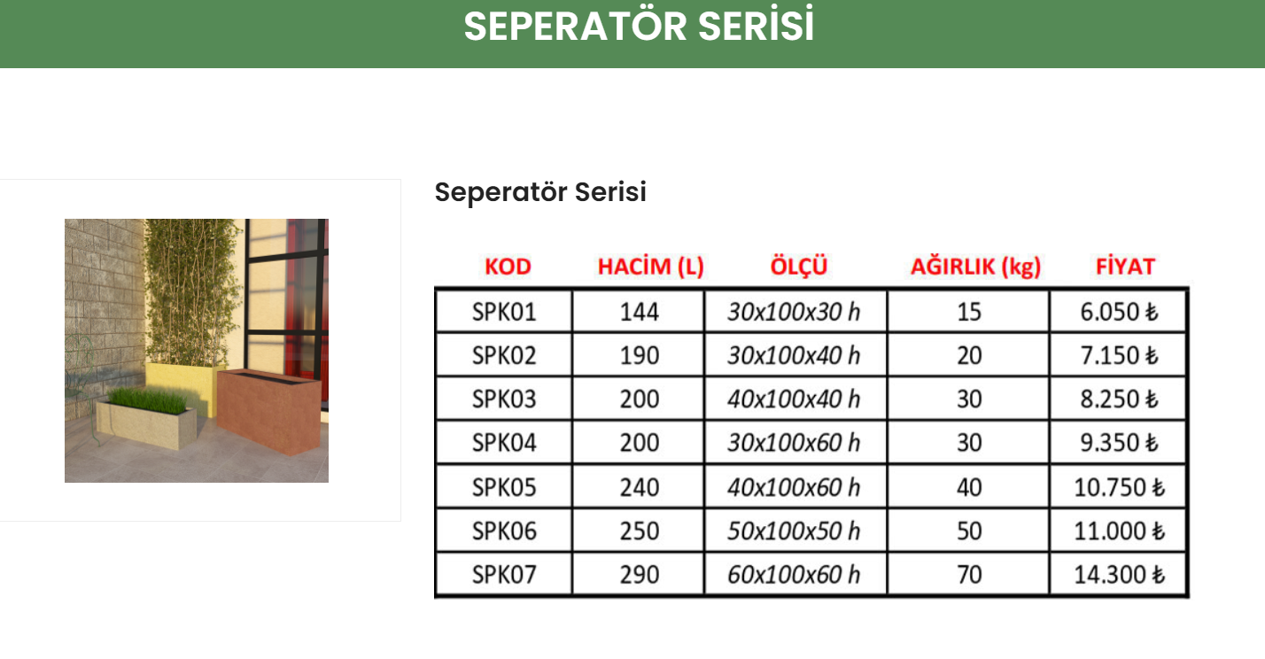 28  SEPERATÖR SERİSİ